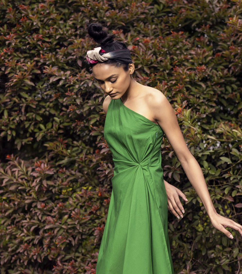 Green Pastures Dress by Khara Kapas for women Worldwide