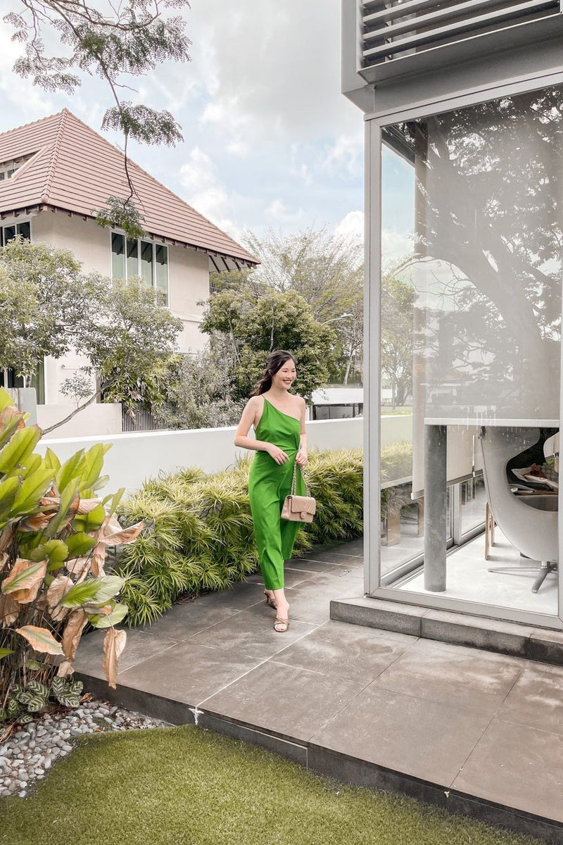 Green Pastures Dress by Khara Kapas for women Worldwide
