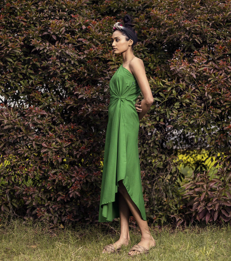 Green Pastures Dress by Khara Kapas for women Worldwide