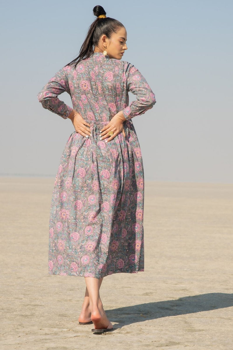 Grey Gloria Shirt Dress Dress by Marche for women Worldwide