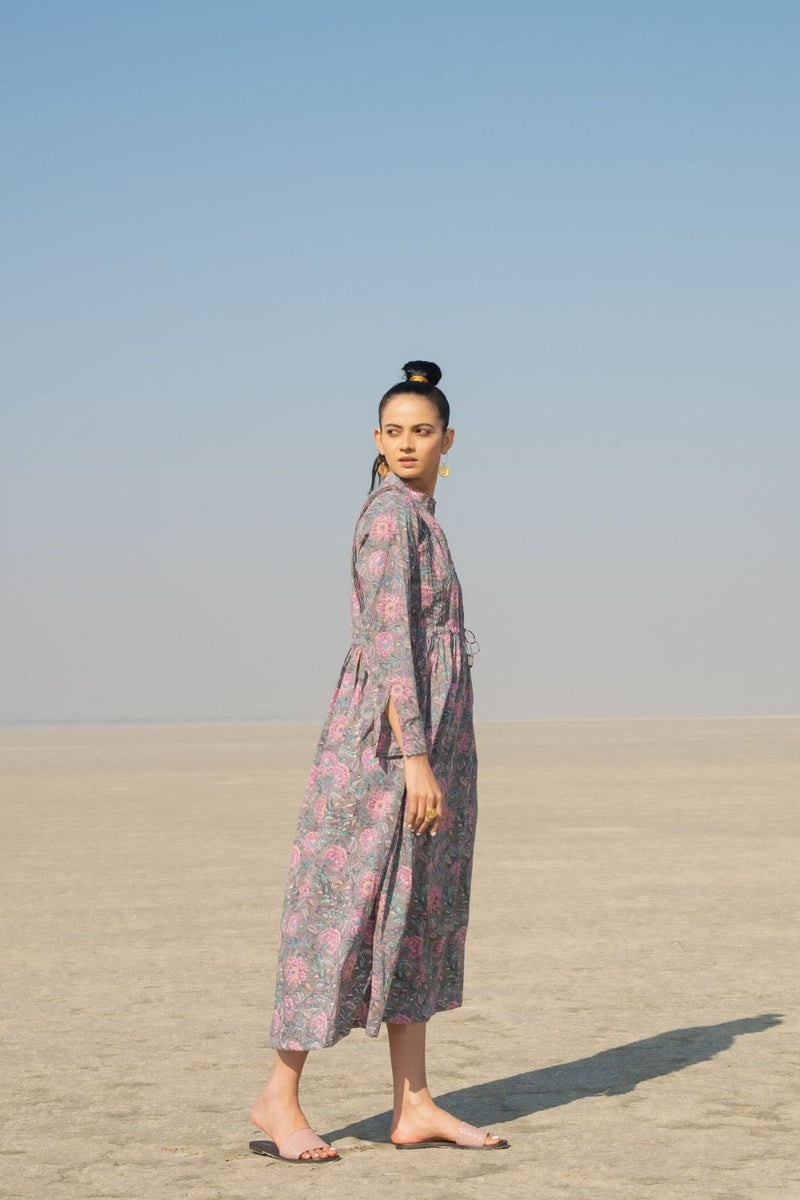 Grey Gloria Shirt Dress Dress by Marche for women Worldwide