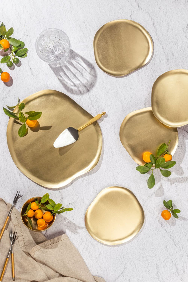 Haifa Tapas Plates-Set of 4 linen by Gado Living for Worldwide