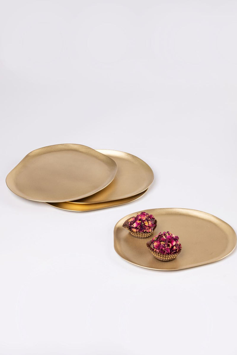 Haifa Tapas Plates-Set of 4 linen by Gado Living for Worldwide
