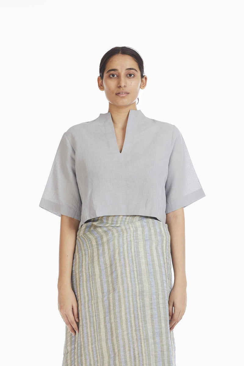 Handwoven African Striped Linen Saree linen by Akaaro for women Worldwide