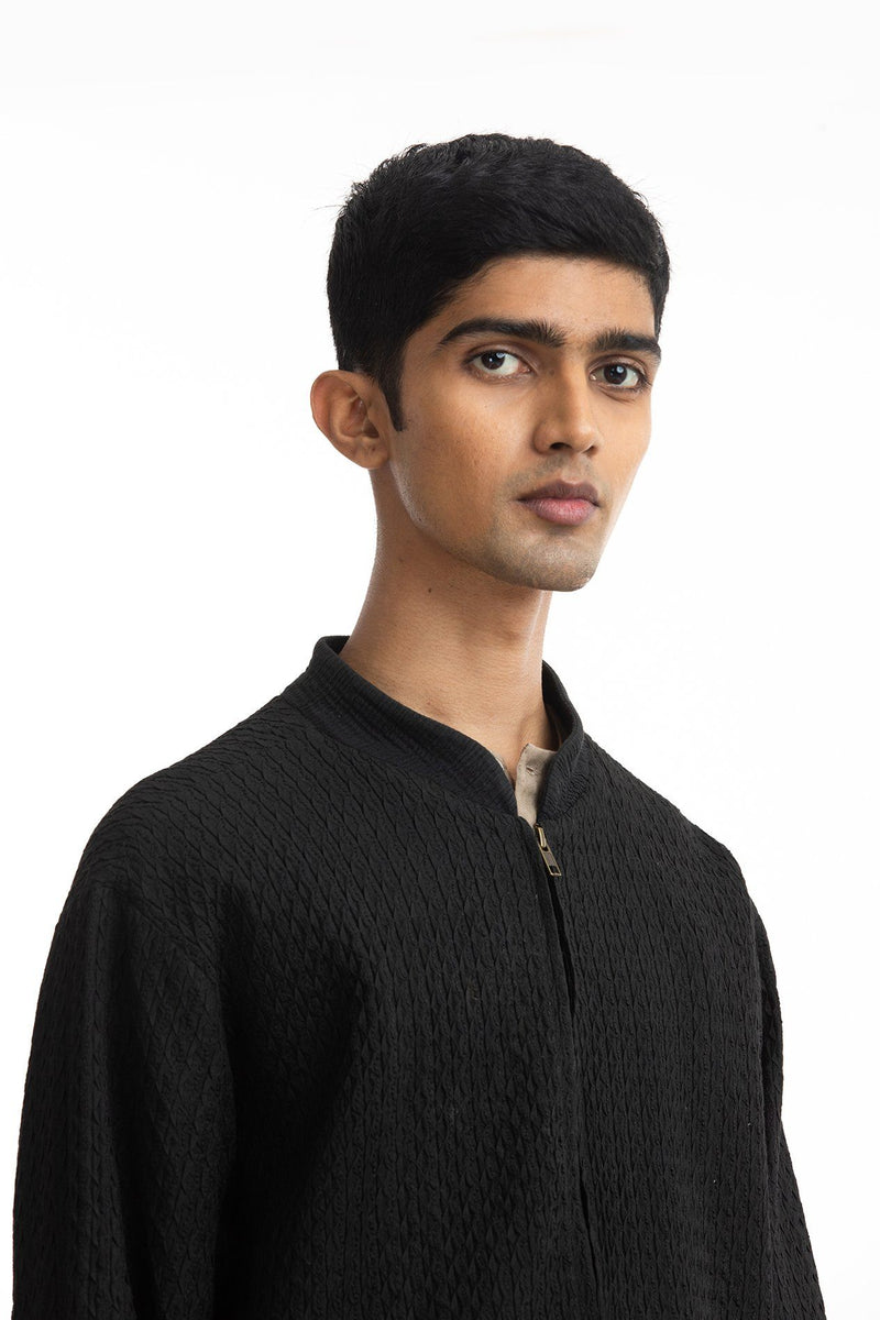 Handwoven Bomber Jacket Co-ord Basic Shirt Trouser by Akaaro Men for men Worldwide