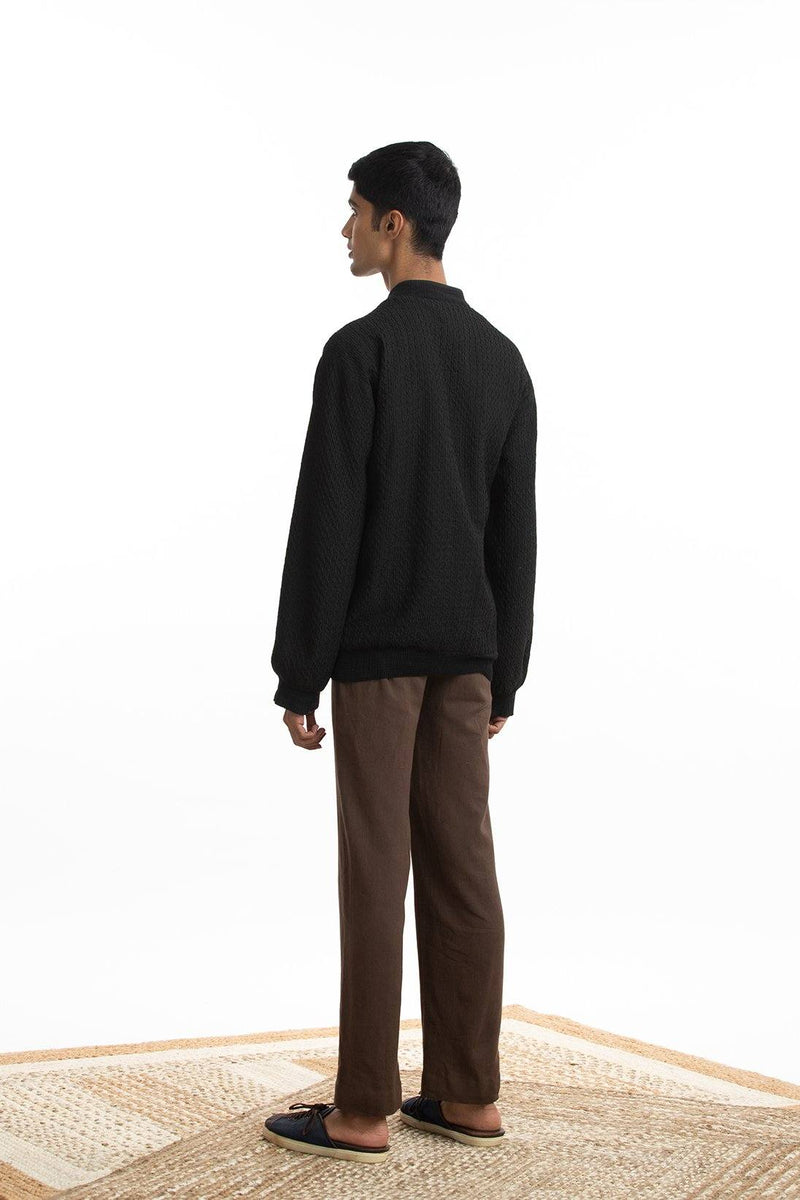 Handwoven Bomber Jacket Co-ord Basic Shirt Trouser by Akaaro Men for men Worldwide