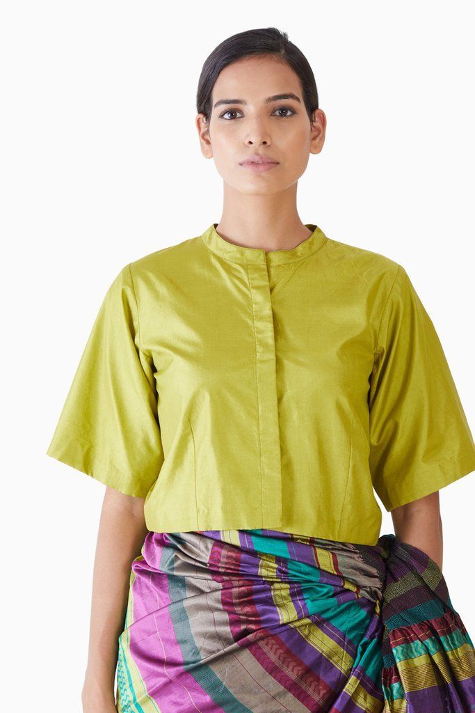 Handwoven Multi Colored Kinji Palla Saree by Akaaro for women Worldwide