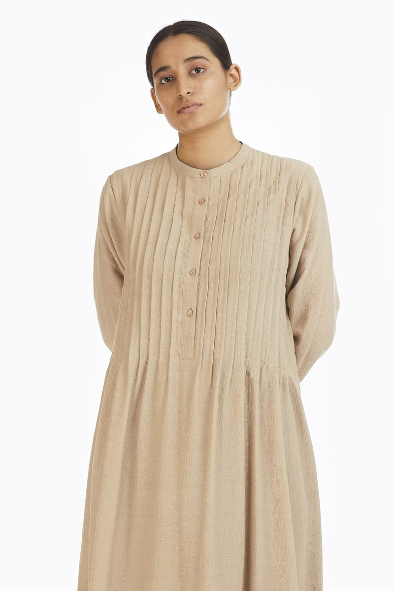 Handwoven Pintuck Bamboo Dress by Akaaro for women Worldwide