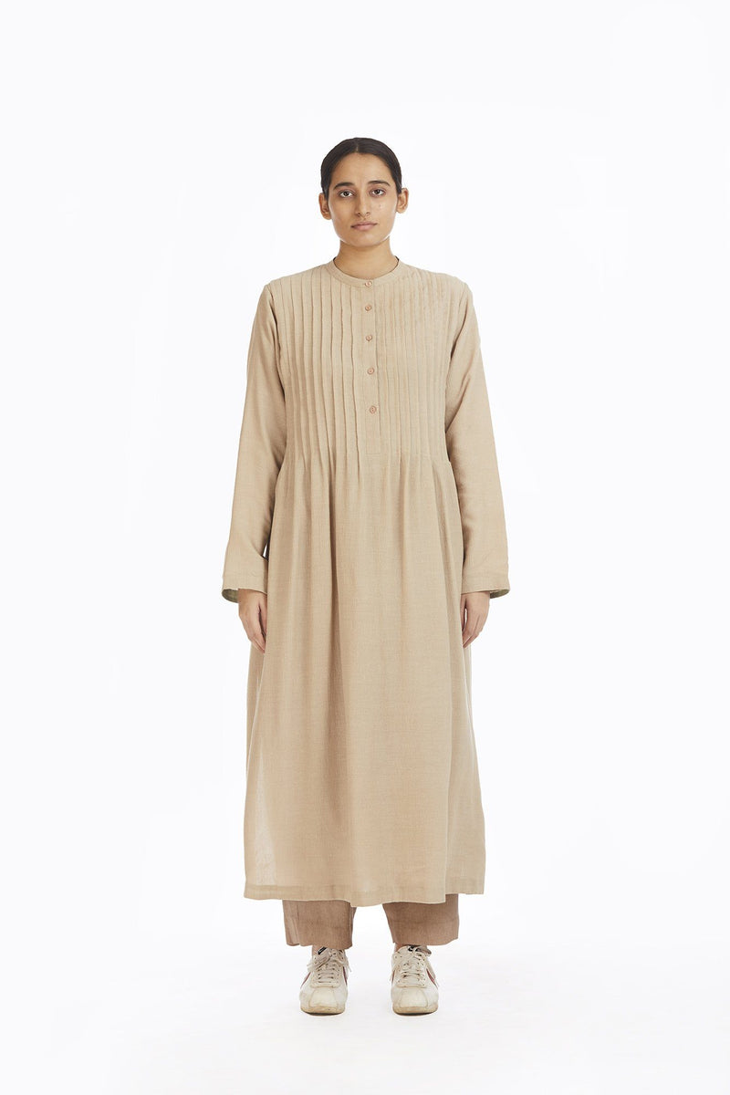 Handwoven Pintuck Bamboo Dress by Akaaro for women Worldwide
