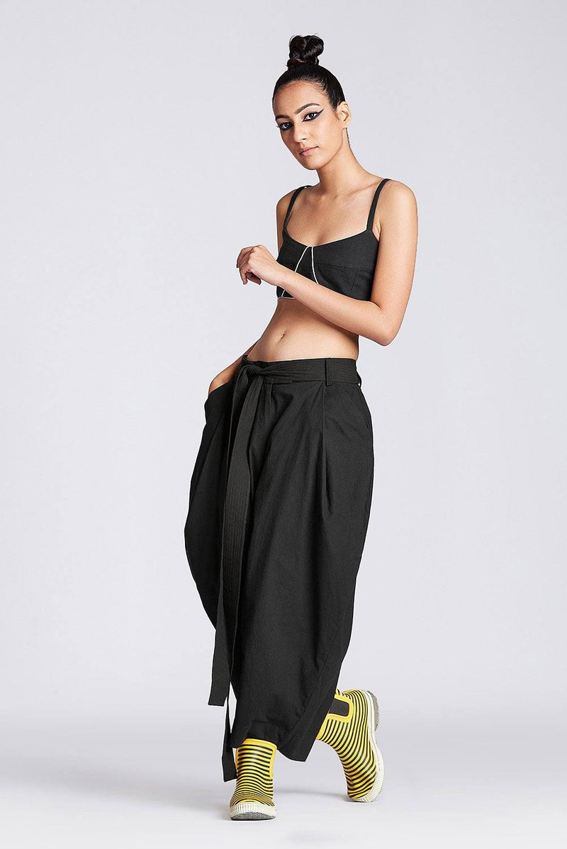Harper Trousers by Chola in black color for women Worldwide