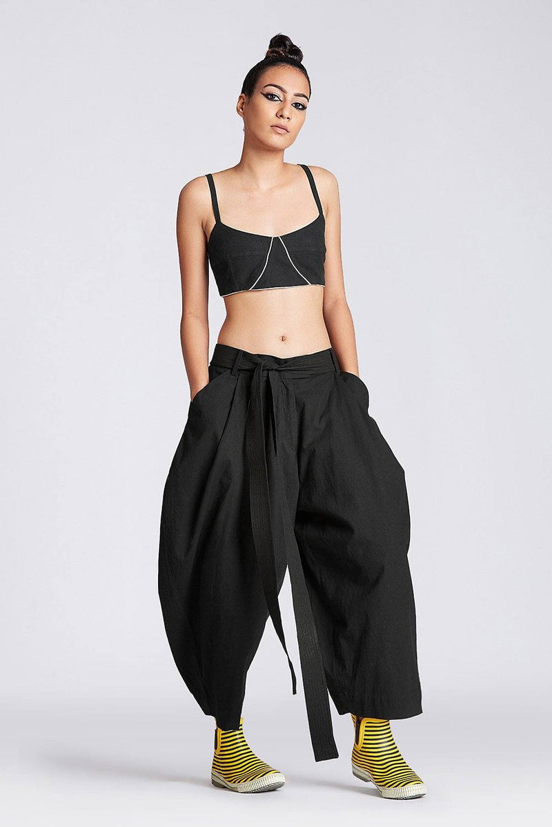 Harper Trousers by Chola in black color for women Worldwide