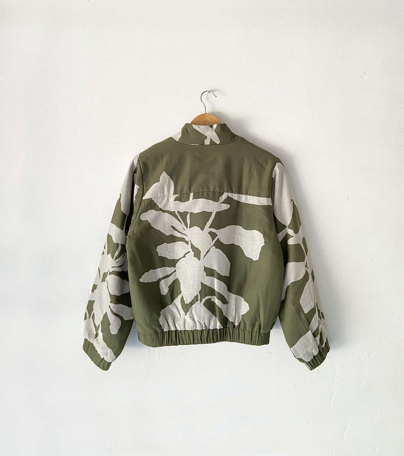 Haze beneath Bomber Jacket Jackets & Overlays by Khara Kapas for women Worldwide