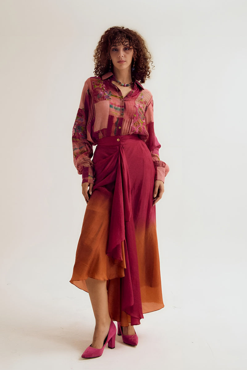 Vinca Skirt habutai silk skirt by Capisvirleo in green for women Worldwide