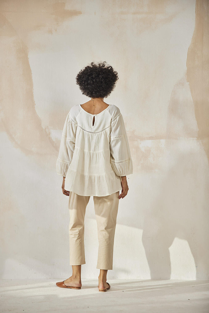 Heaven's Hope Top & Tunics by Khara Kapas in white for women Worldwide