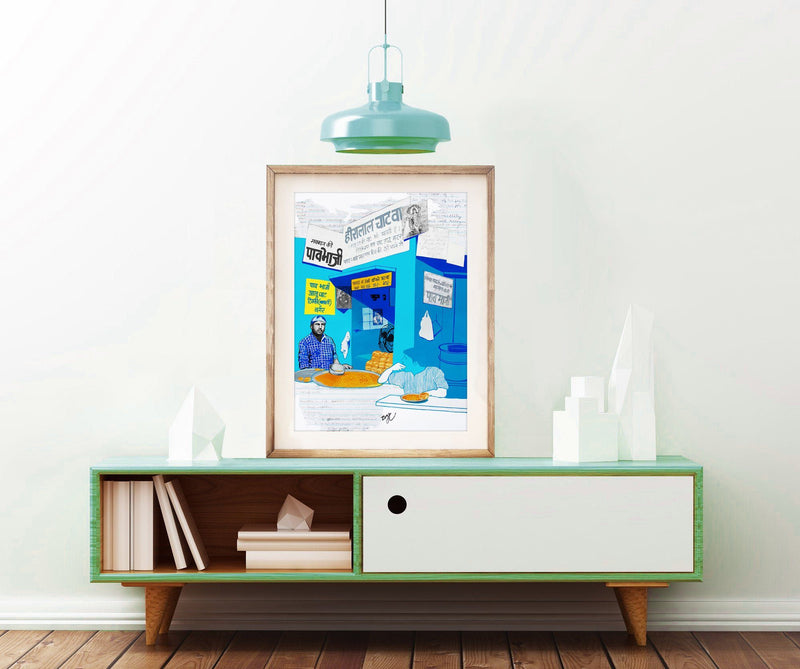 Heeralal Pav Bhaji Print Art Zoya Chaudhary 