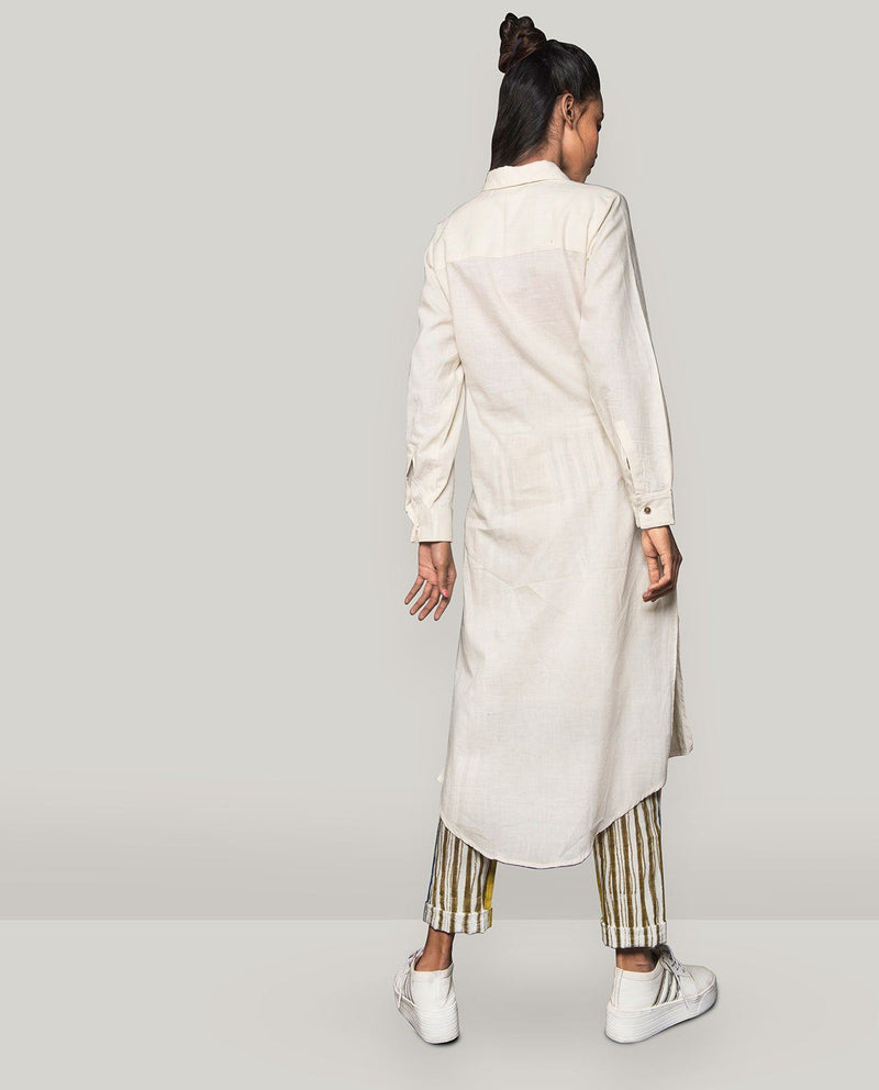 HIGH SLIT SHIRT WITH KNOTTED PANTS (2PC SET) by Rias for women Worldwide