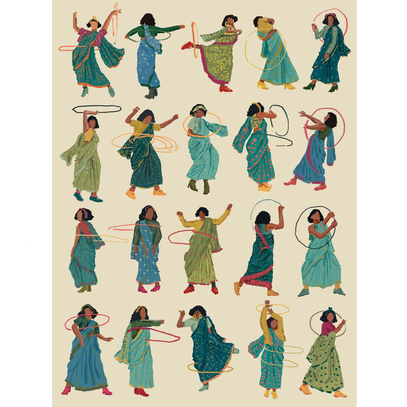 Hula in a Sari (Colour 4)
