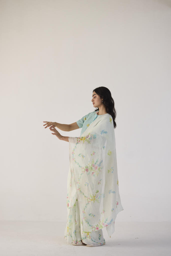 River Bank Linen Sari