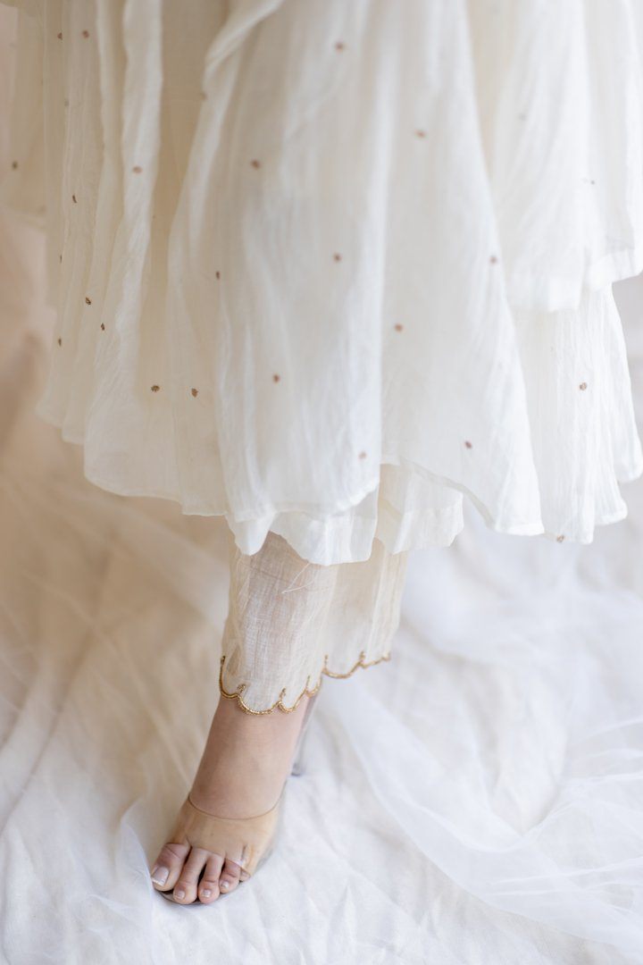 Ivory Nasim Jama and Shameez by Nirjara for women Worldwide
