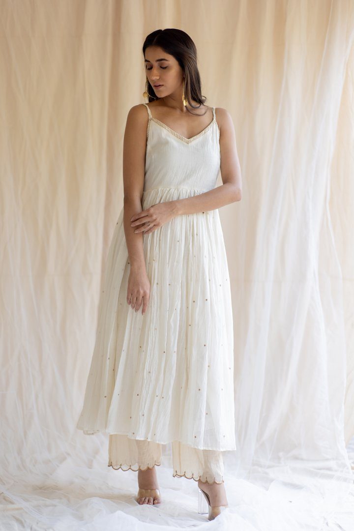 Ivory Nasim Jama by Nirjara for women Worldwide