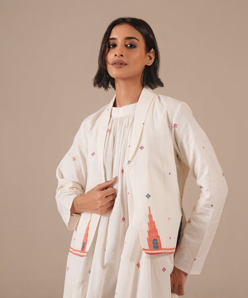 IVORY NOVA SET 100% cotton by Indigo Dreams in white color for women Worldwide