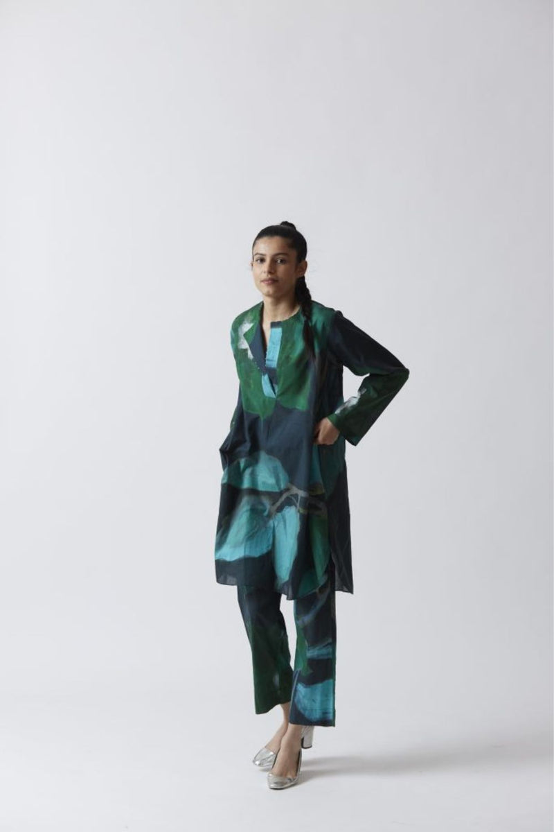 JADE COTTON KURTA SET Kurta Sets by Yam for women Worldwide