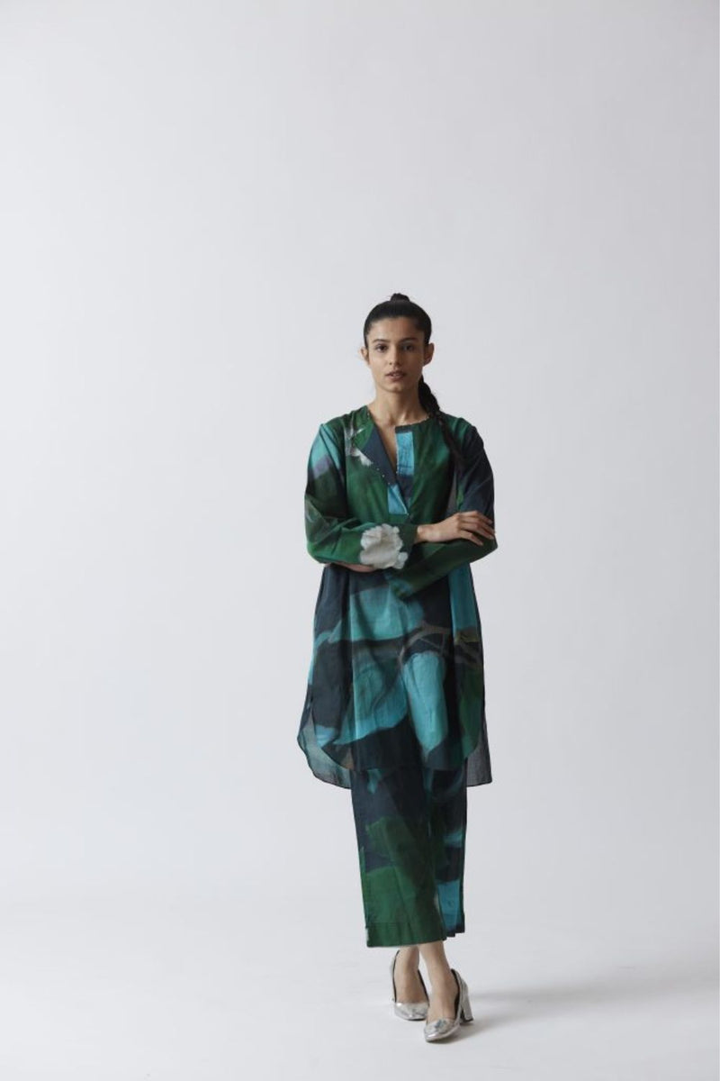 JADE COTTON KURTA SET Kurta Sets by Yam for women Worldwide