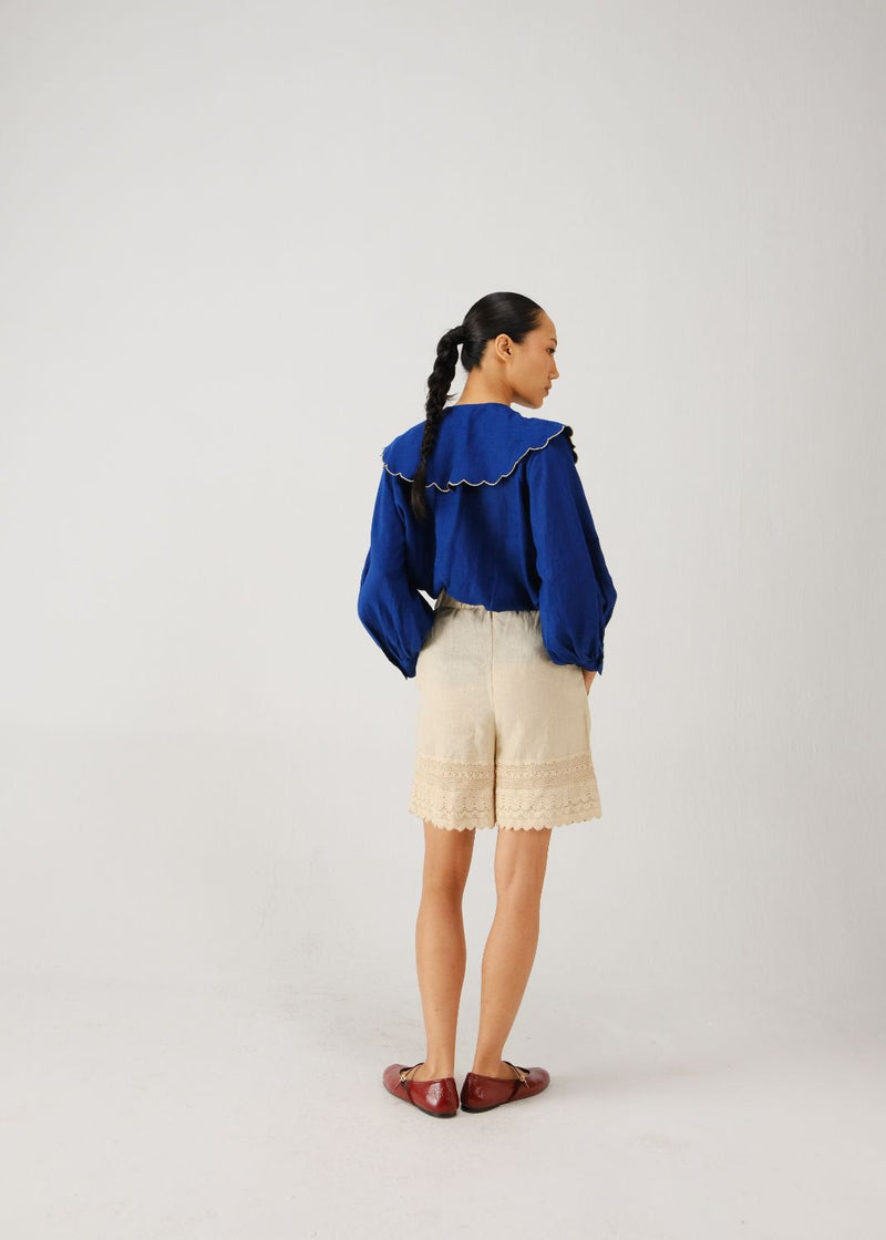 Julia set-Blue rose emb. by CORD for women Worldwide