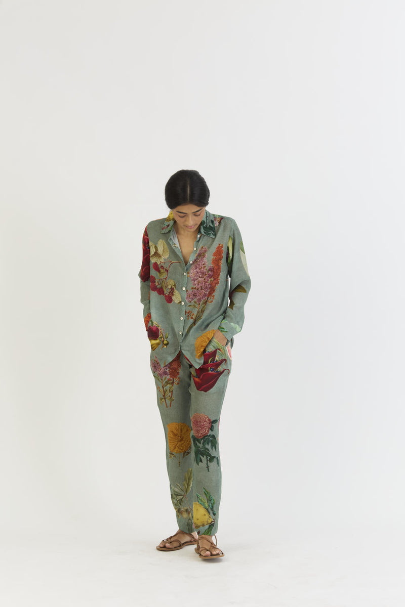 JUNIPER CO-ORD by Yam in blue color for women Worldwide