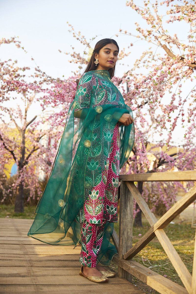 KAMAL SILK KURTA SET silk by JodiLife for women Worldwide