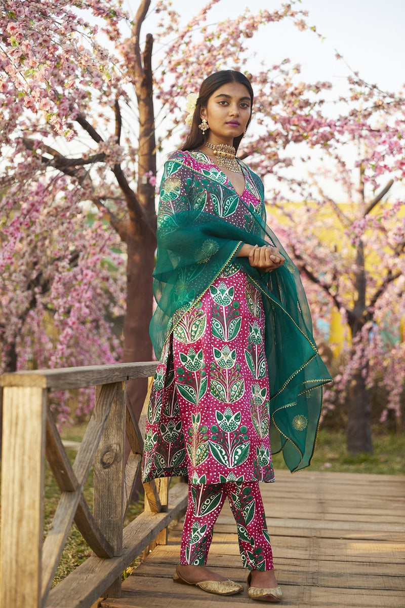 KAMAL SILK KURTA SET silk by JodiLife for women Worldwide