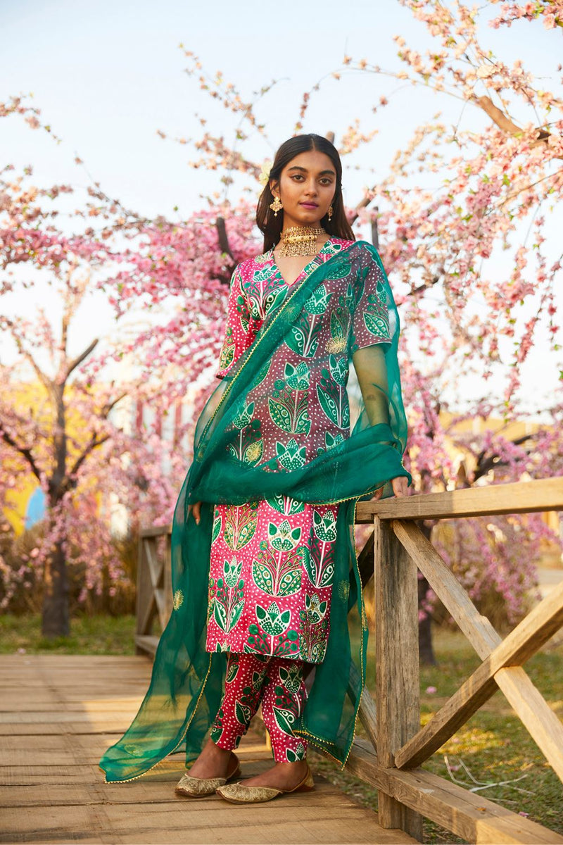 KAMAL SILK KURTA SET silk by JodiLife for women Worldwide