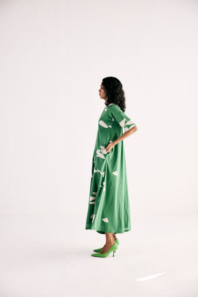 GEMS OF PARADISE JUMPSUIT cotton by Khara Kapas in green for women Worldwide