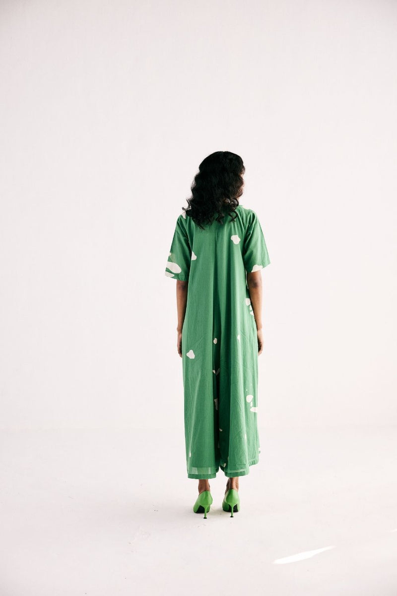 GEMS OF PARADISE JUMPSUIT cotton by Khara Kapas in green for women Worldwide