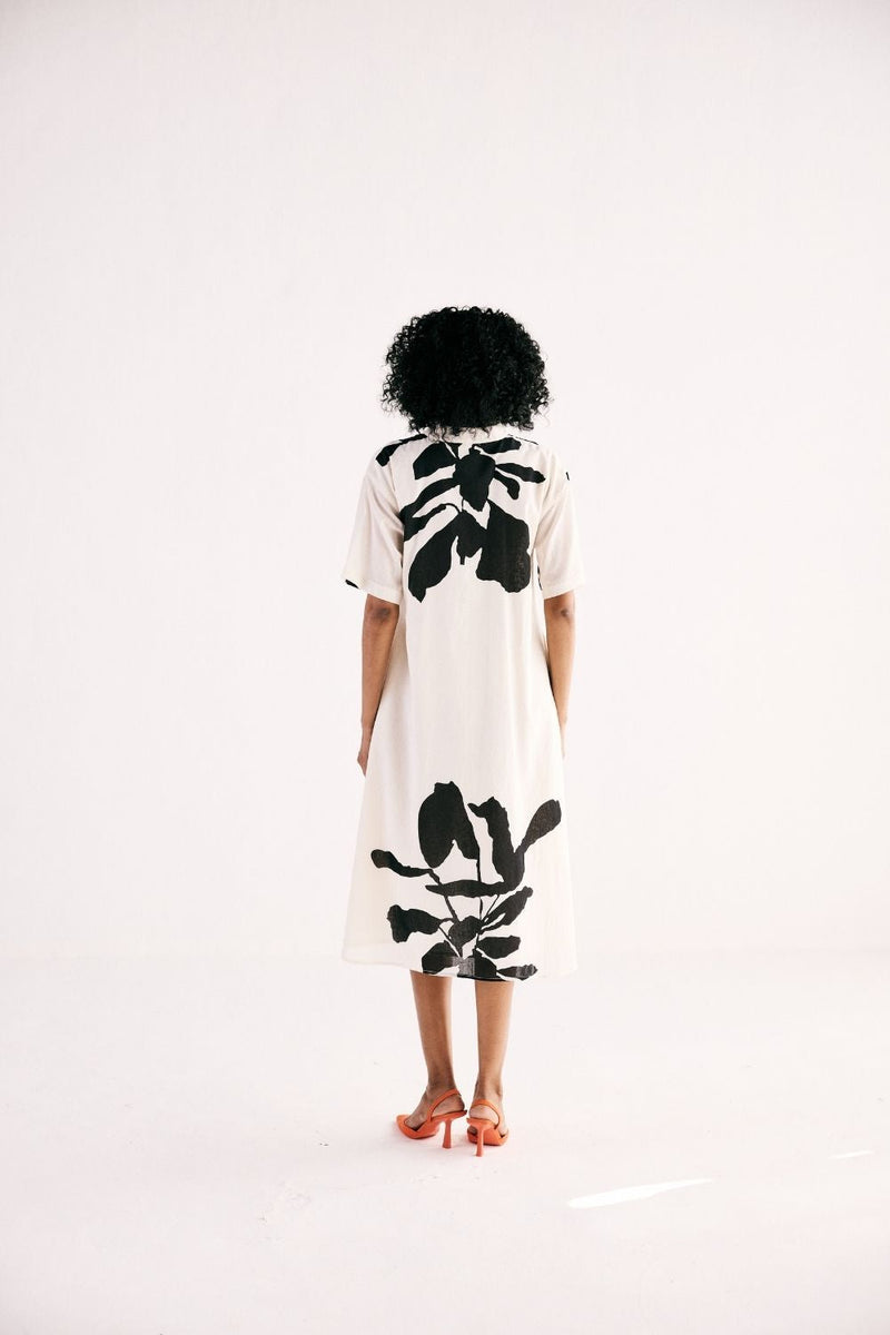 MOONLIT FLORA DRESS cotton by Khara Kapas in white for women Worldwide