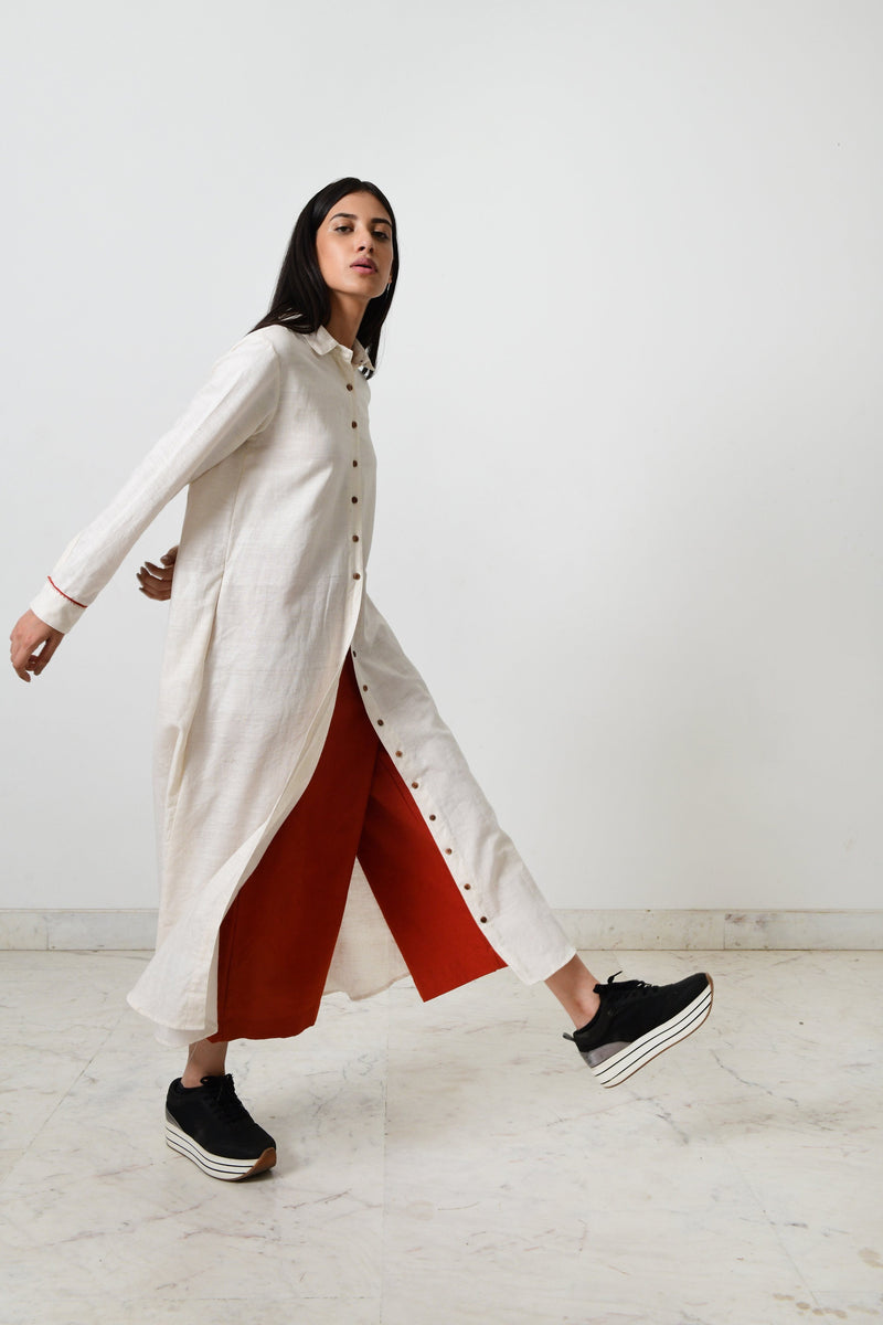 KORA KHADI BACK PLEATED DRESS by Rias for women Worldwide