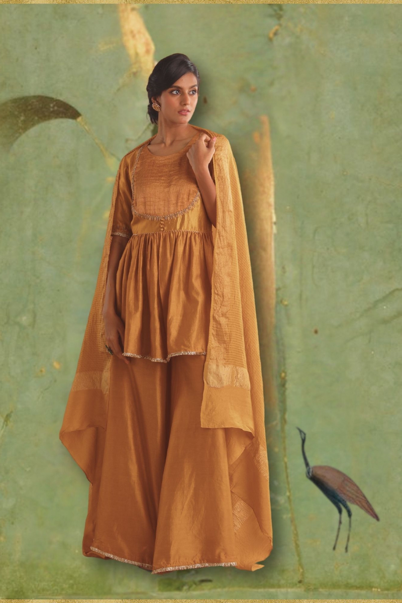 Gerua Top & Palazzo by Myoho for women Worldwide