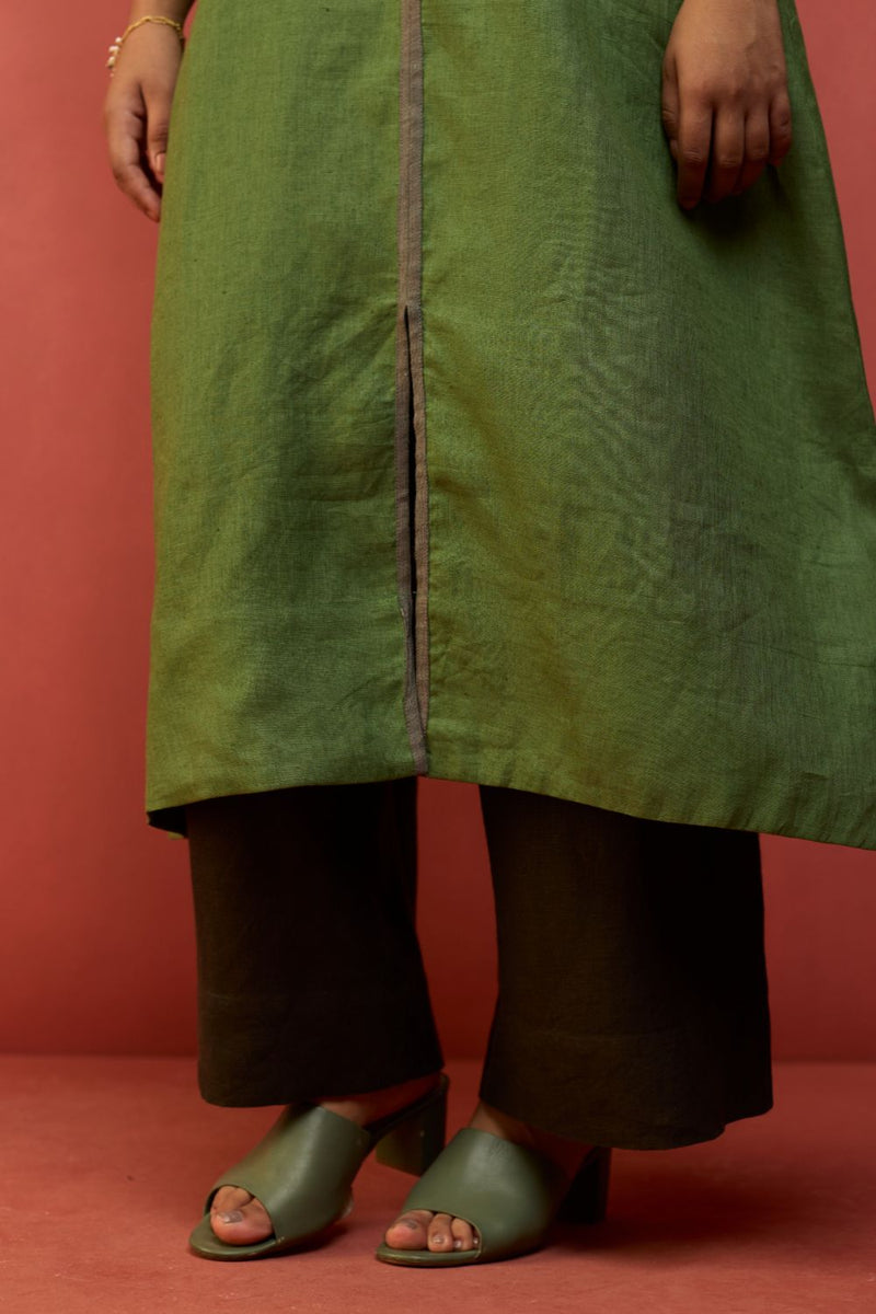 Rohe Sleeveless Linen Tunic - Fern Green by Manan for Worldwide