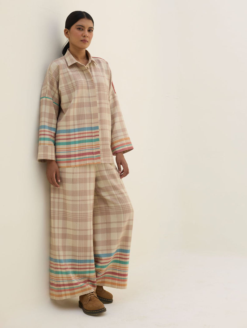 Ellen Dolman Sleeve Shirt - Beige by Manan in beige color for women Worldwide