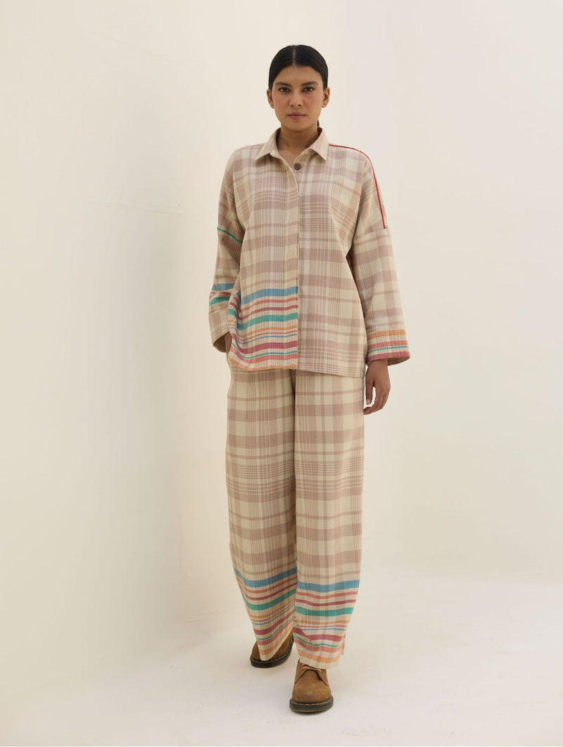 Ellen Dolman Sleeve Shirt - Beige by Manan in beige color for women Worldwide