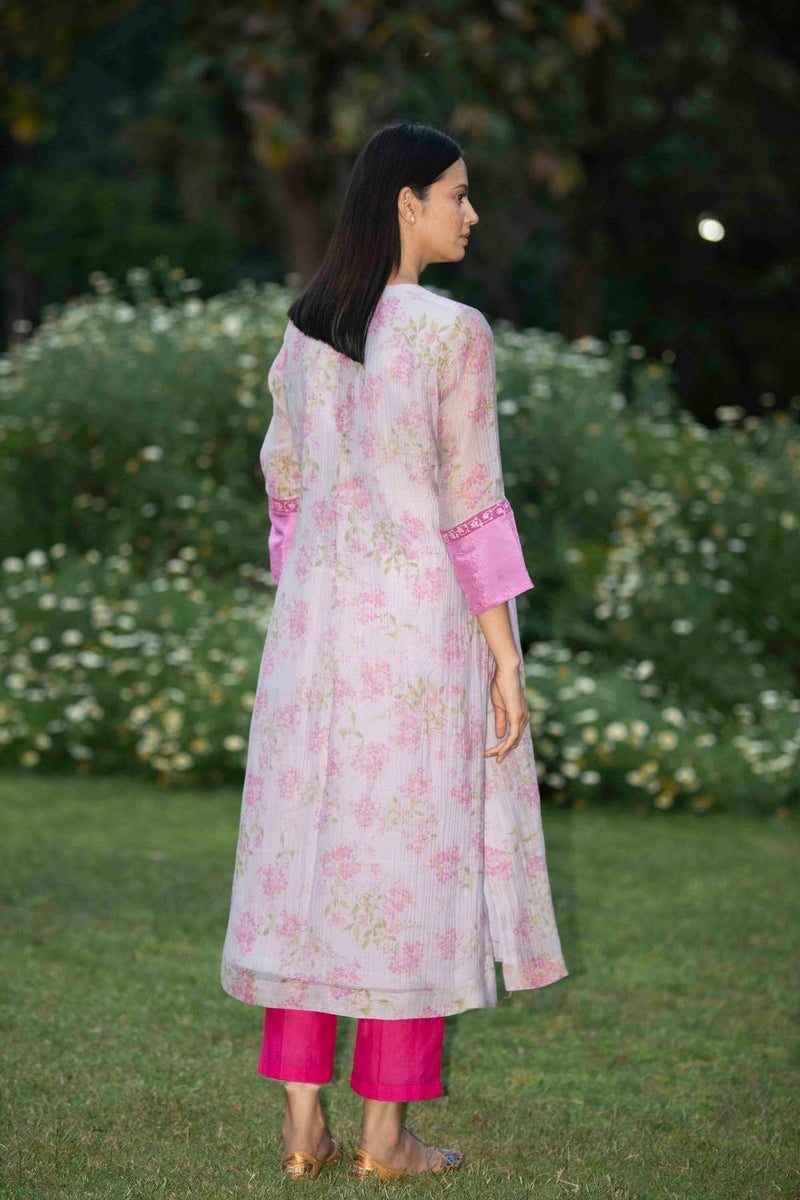 Lavender Lilac Kurta Set by Priti Prashant for women Worldwide