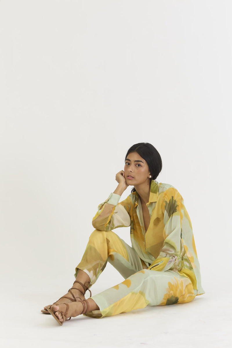 LEMONADE CO-ORD by Yam in yellow color for women Worldwide