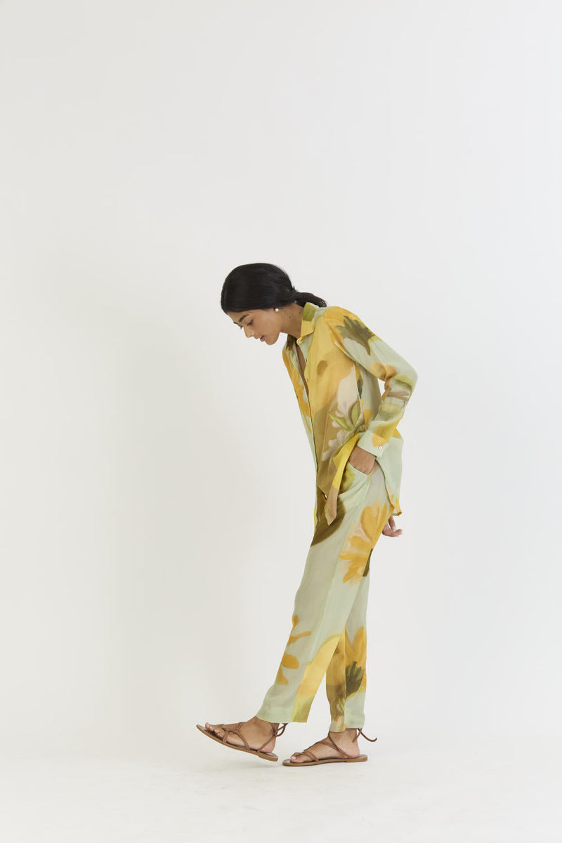 LEMONADE CO-ORD by Yam in yellow color for women Worldwide