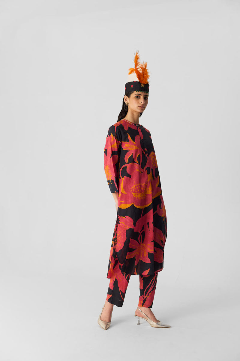 LIAN COTTON KURTA SET cotton by Yam in multi color for women Worldwide