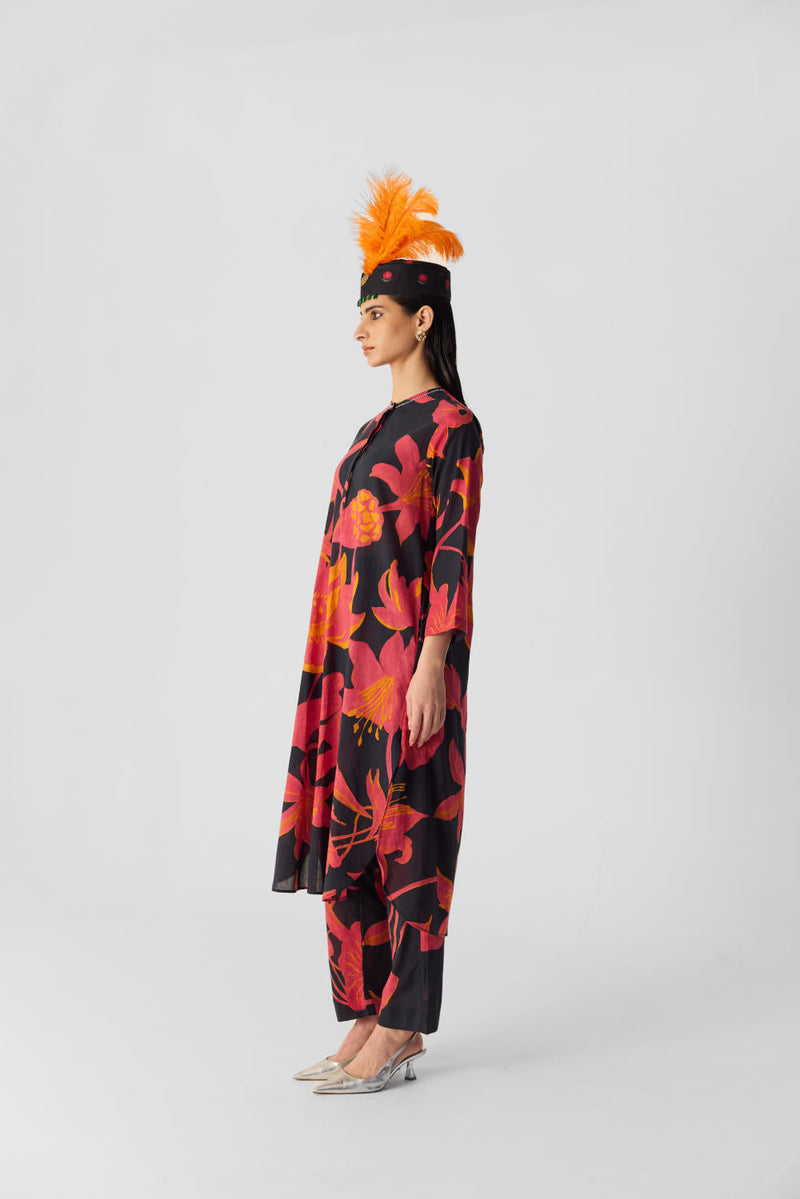 LIAN COTTON KURTA SET cotton by Yam in multi color for women Worldwide