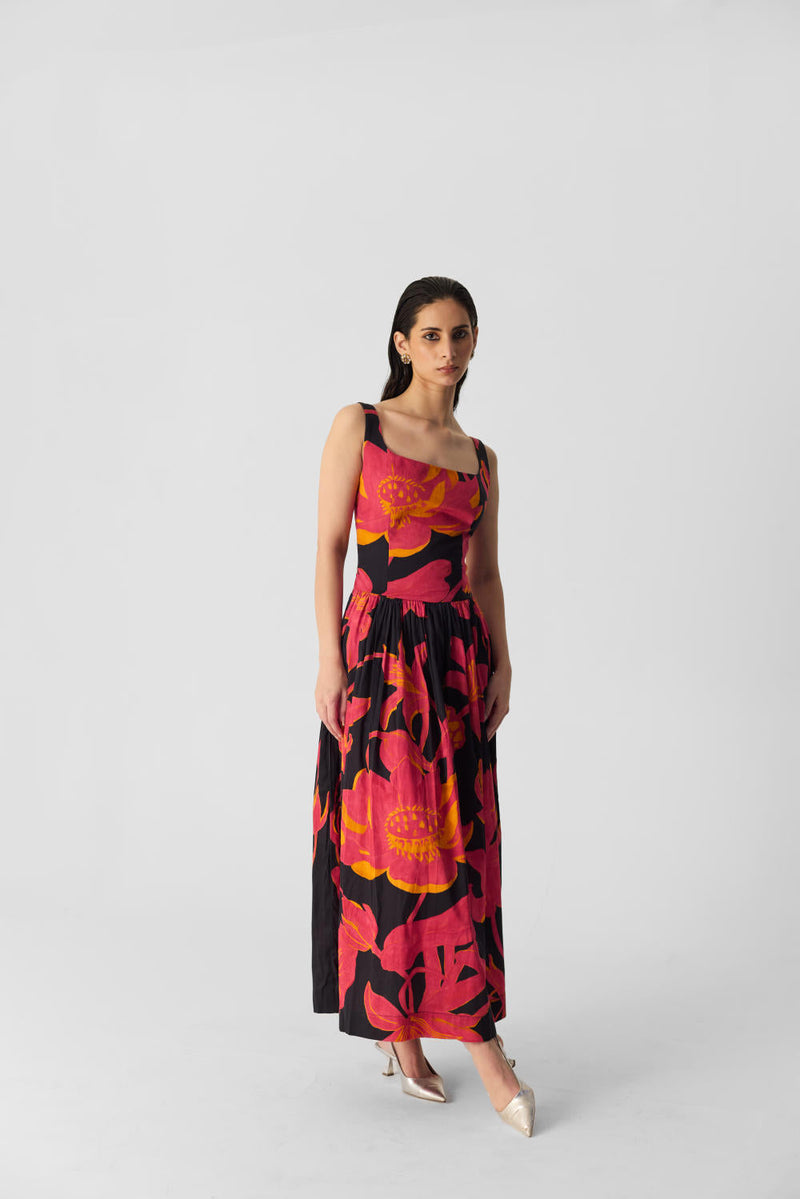 LIAN DRESS satin by Yam in multi color for women Worldwide