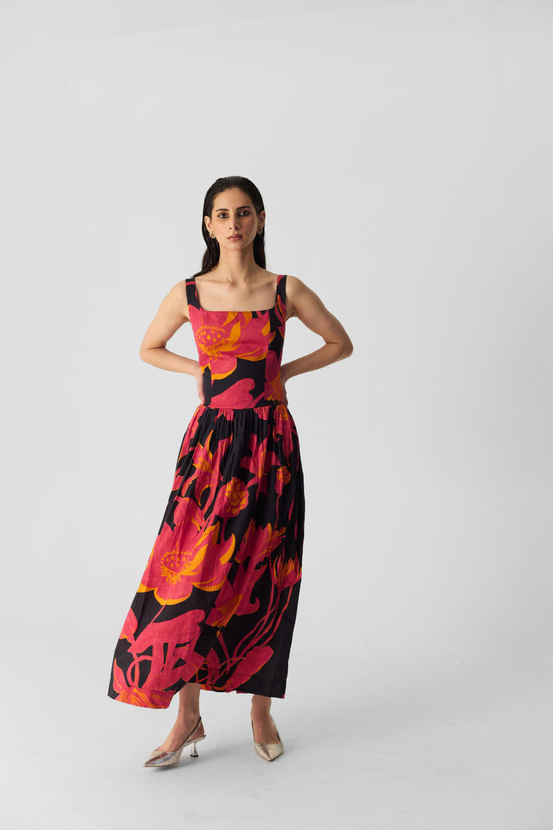 LIAN DRESS satin by Yam in multi color for women Worldwide