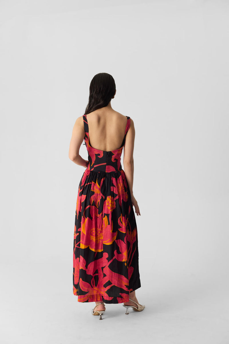 LIAN DRESS satin by Yam in multi color for women Worldwide