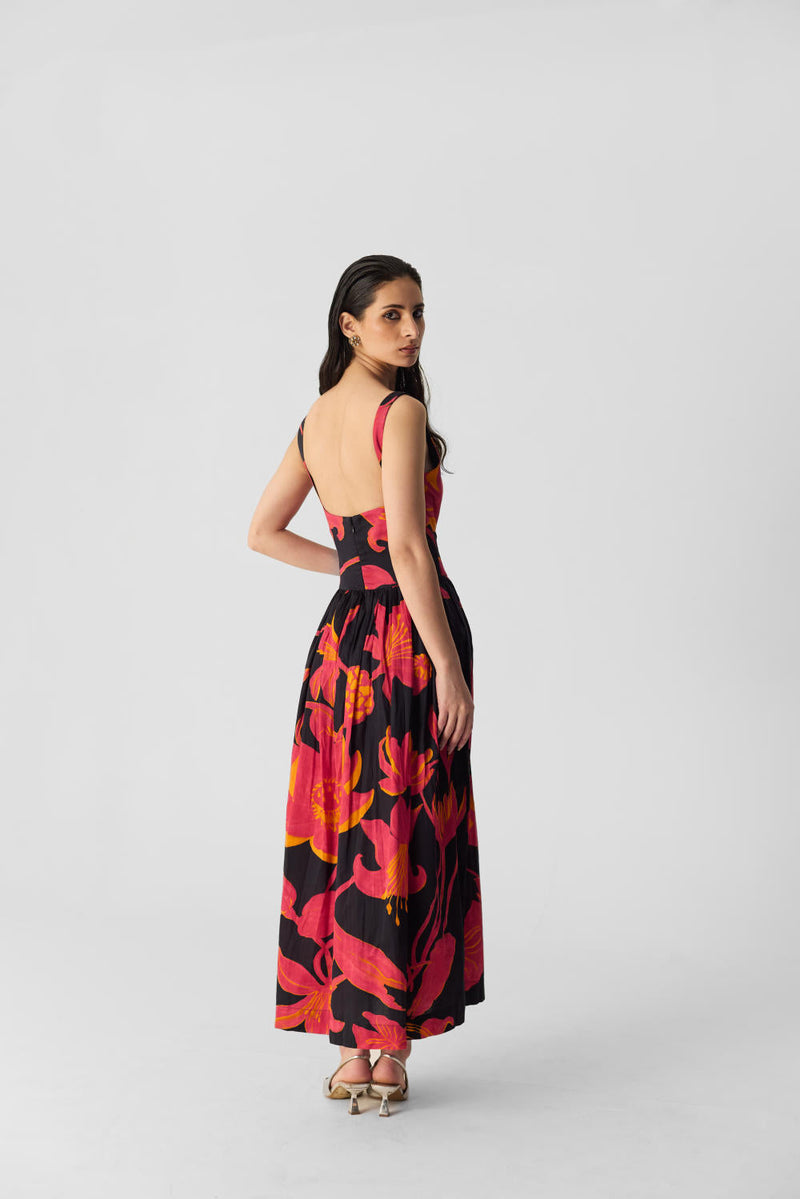 LIAN DRESS satin by Yam in multi color for women Worldwide