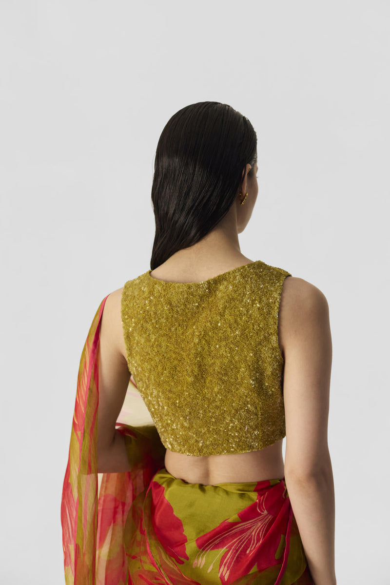 LIAN LIME EMBROIDERED BLOUSE by Yam for women Worldwide